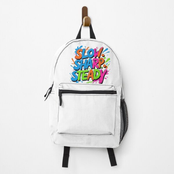 Item preview, Slow. Sharp. Steady. – Colorful Abstract Typography Design designed and sold by Irene Catchmind.