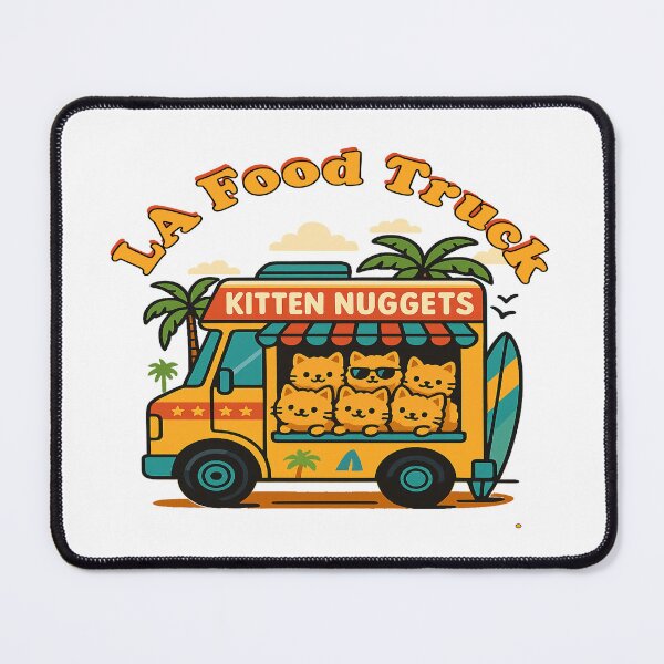 Item preview, LA Kitty Food Truck – Funny Kitten Nuggets for Cat Lovers designed and sold by Globalcitytees.
