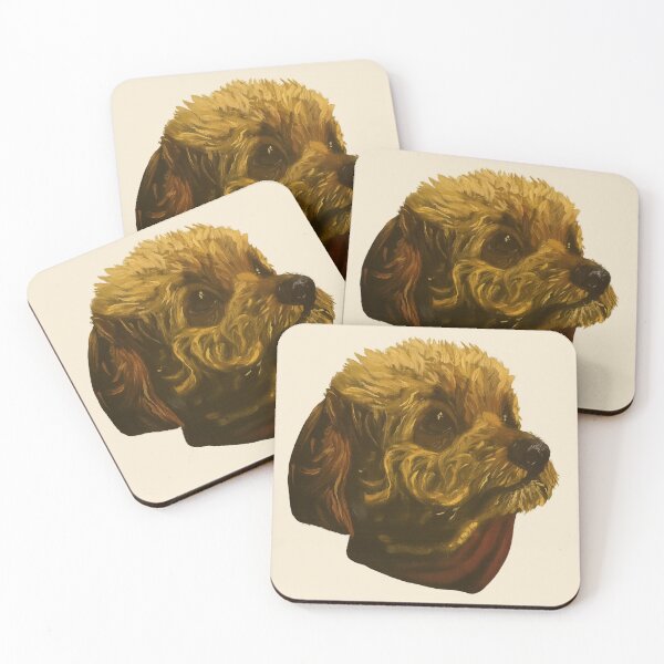 Item preview, Cavapoo Dog Portrait Art - Original  designed and sold by oilsymphony.