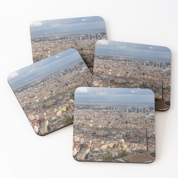 Item preview, Naples Italy Aerial Perspective - Spaccanapoli Downtown And The Fabulous Clay Tile Rooftops designed and sold by Georgia Mizuleva.
