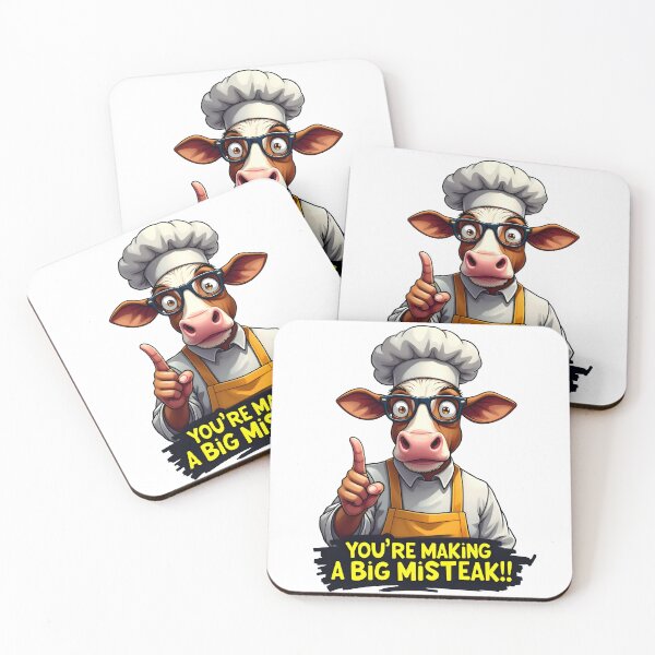 Item preview, Cow Cook says You're Making a Big Misteak designed and sold by Museum Of Non-Existing Art.