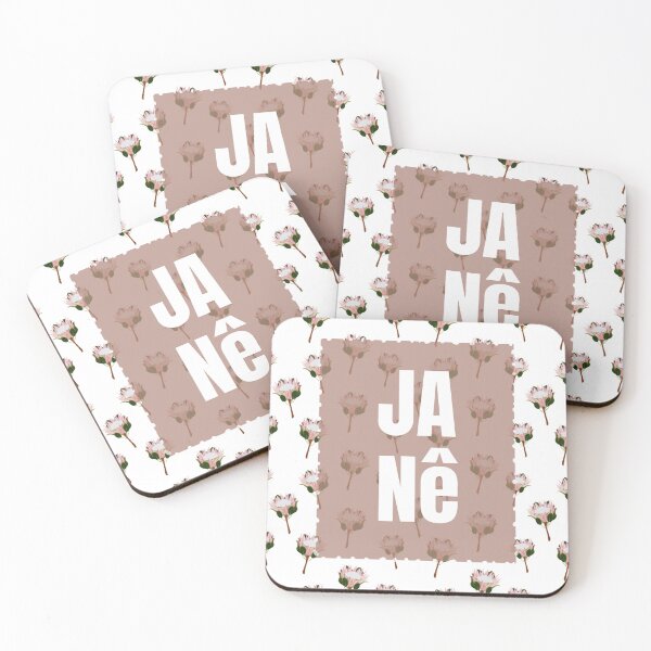 Item preview, Ja Nê - South African Slang Typography Poster with Delicate Protea Flower Pattern designed and sold by Cheeky Lydia.