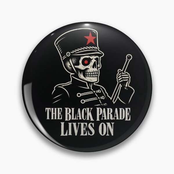 Item preview, The Black Parade Lives On – Skeleton Marching Band Art designed and sold by Abidel.