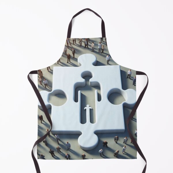 Item preview, Missing Piece – Puzzle Cutout in the Shape of a Person designed and sold by ashokreddy343.