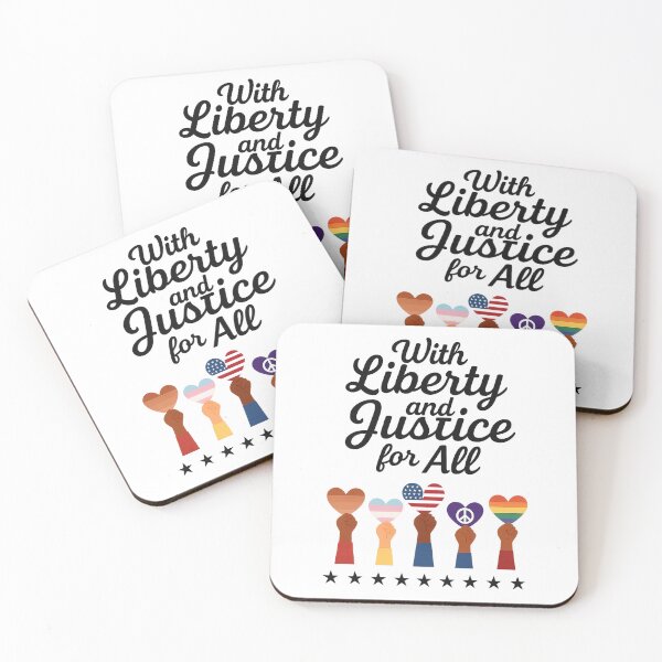Item preview, Liberty And Justice For All Resist, Fundemantal Rights, Antiracism, Human Rights, Equality  designed and sold by toongstudio.