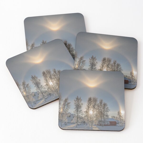 Item preview, Winter Halo Over Nordic Countryside designed and sold by FlashNyChips.
