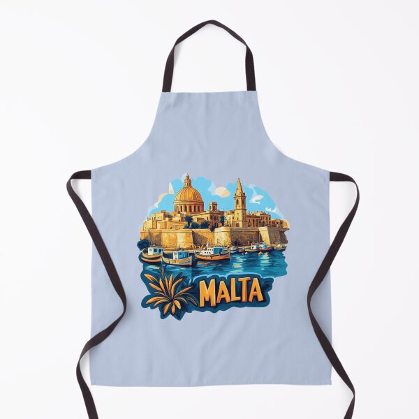 Item preview, Malta Scenic - Mediterranean Boats & Golden Stone City designed and sold by Myra365Art.