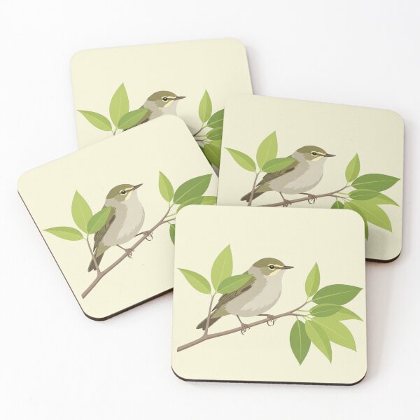 Item preview, The Willow Warbler - Minimalist Bird Art designed and sold by TheArtEngineer.