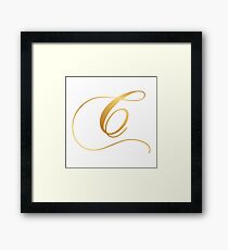 letter c Framed Print