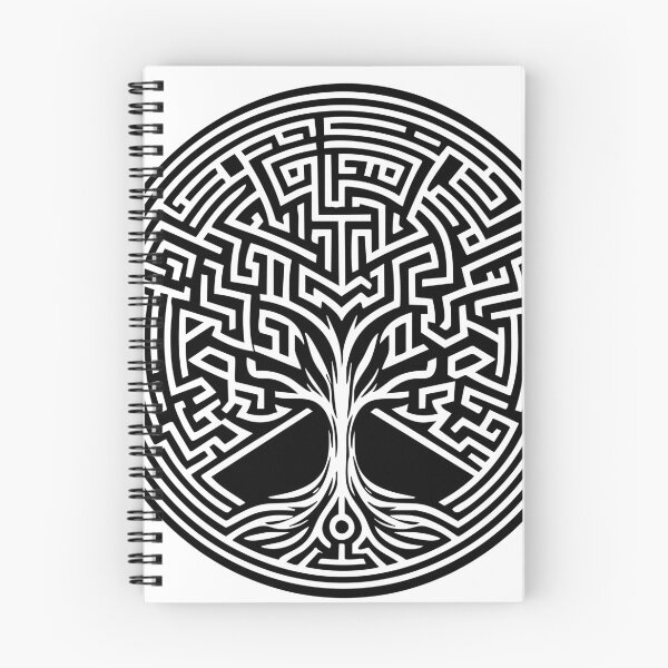 Item preview, Tree of life maze structure - Black designed and sold by ZOXOFO.