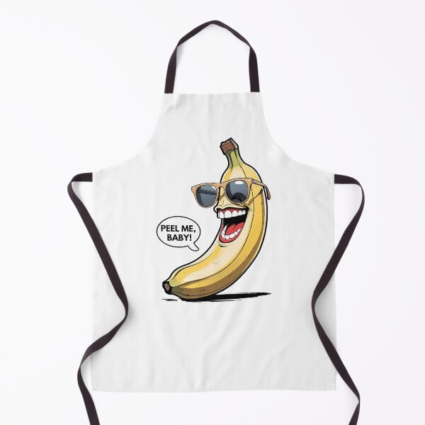 Artikelvorschau, Lustige Bananenfigur mit Sonnenbrille und dem Spruch „Peel Me, Baby!“ – Verspielte tropische Stimmung entworfen und verkauft von PING 999 STUDIO.