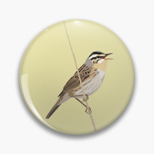 Item preview, The Sedge Warbler - Minimalist Wetland Bird designed and sold by TheArtEngineer.