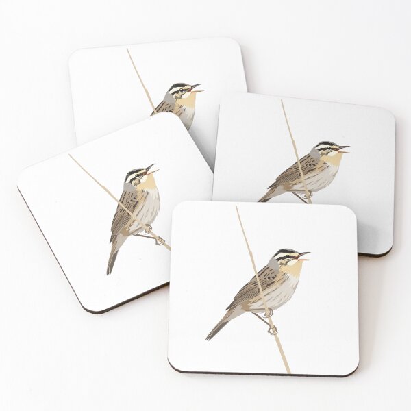 Item preview, The Sedge Warbler - Minimalist Wetland Bird designed and sold by TheArtEngineer.