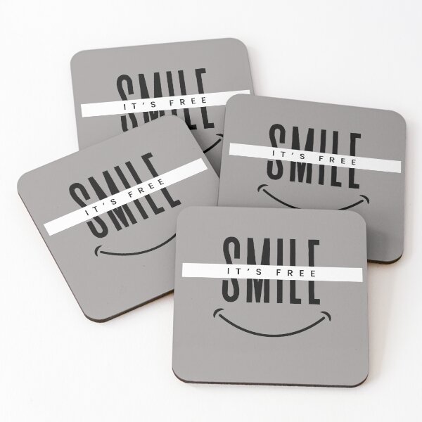 Item preview, Smile, It’s Free – Positive Vibes Quote designed and sold by STASHOPE.
