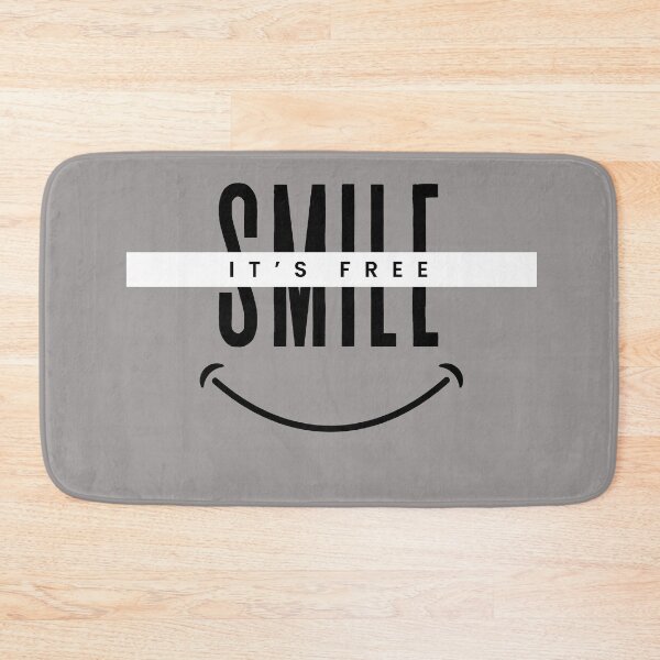 Item preview, Smile, It’s Free – Positive Vibes Quote designed and sold by STASHOPE.