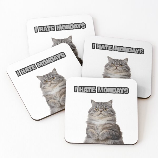 Item preview, I Hate Mondays | Cat T-Shirt designed and sold by NicolasGlowArt.