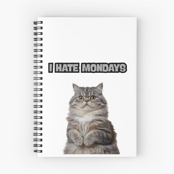 Item preview, I Hate Mondays | Cat T-Shirt designed and sold by NicolasGlowArt.