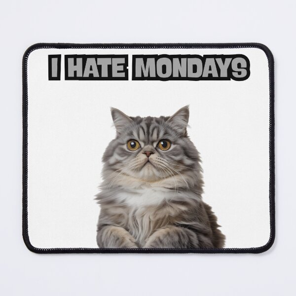 Item preview, I Hate Mondays | Cat T-Shirt designed and sold by NicolasGlowArt.