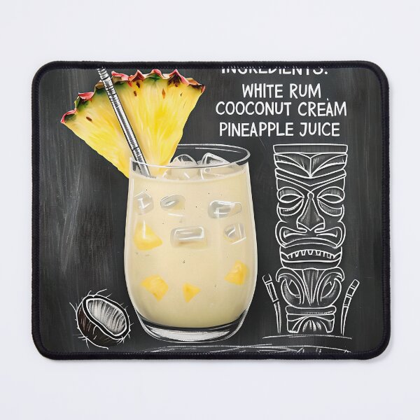 Item preview, Pina Colada Cocktail Chalkboard Art designed and sold by paulrommer.