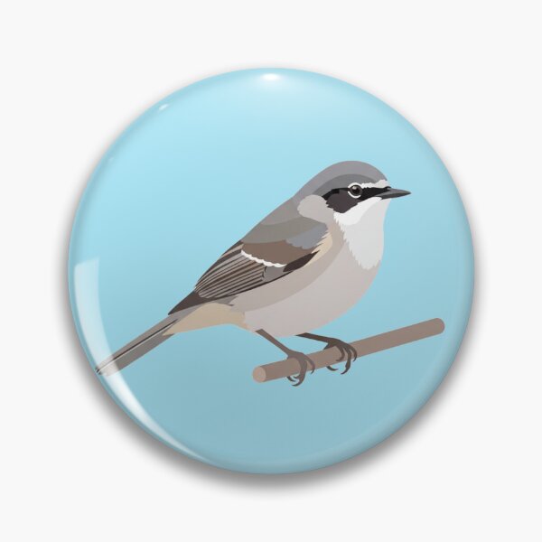 Item preview, The Lesser Whitethroat - Minimalist Warbler Art designed and sold by TheArtEngineer.