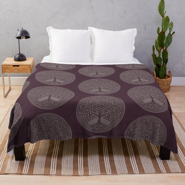Item preview, Tree of Life Maze - warm gray designed and sold by ZOXOFO.