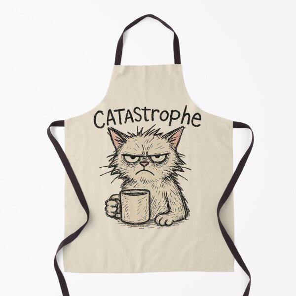 Item preview, Grumpy Coffee Cat – Catastrophe Humor Art designed and sold by fadilow.