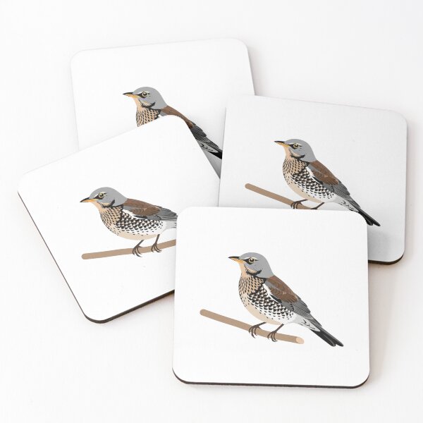 Item preview, The Fieldfare - Minimalist Thrush Art designed and sold by TheArtEngineer.
