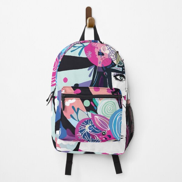 Item preview, Psychedelic Dream Girl – Visionary Pop Art with Floral Mind Explosion designed and sold by Artsprint941.