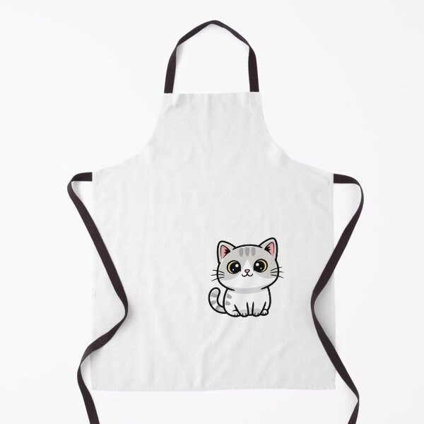 Item preview, Cute White And Gray Cat designed and sold by PrintAndPeel.