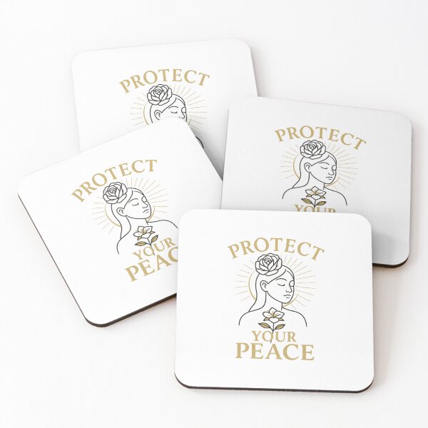 Item preview, Protect Your Peace – Mindfulness & Self-Care Aesthetic Design designed and sold by KindMuse.