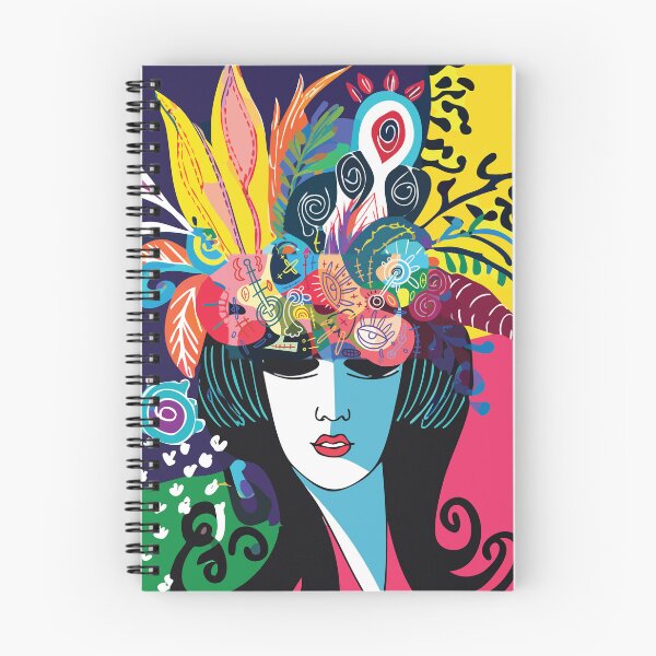 Item preview, Cosmic Muse – Psychedelic Boho Portrait with Botanical Mind Burst designed and sold by Artsprint941.