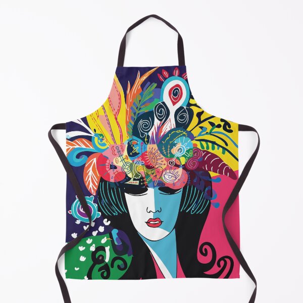 Item preview, Cosmic Muse – Psychedelic Boho Portrait with Botanical Mind Burst designed and sold by Artsprint941.