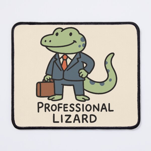 Item preview, Business Lizard Cartoon – Professional Lizard designed and sold by xmoudx.