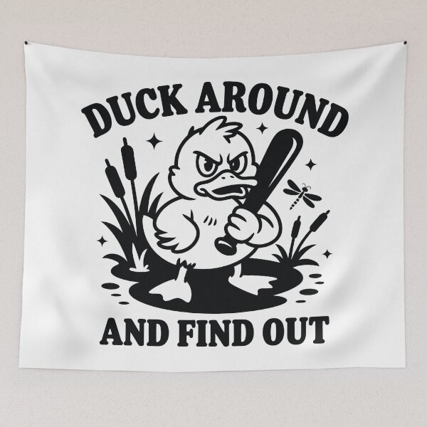 Item preview, Duck Around And Find Out Funny FAFO Cartoon designed and sold by Parkerzz.