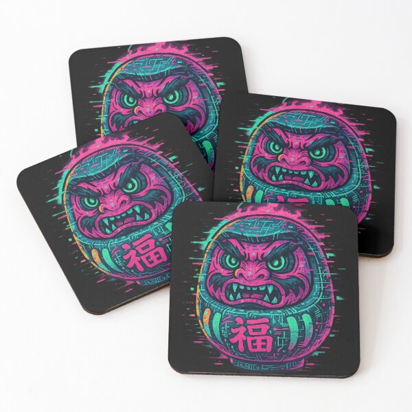 Item preview, Cyber Daruma – Glitched Spirit of Digital Luck designed and sold by YamiHaus.
