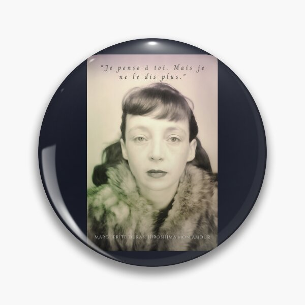 Item preview, Marguerite Duras quote: Je pense à toi. Mais je ne le dis plus. designed and sold by artbleed.