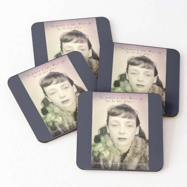 Item preview, Marguerite Duras quote: Je pense à toi. Mais je ne le dis plus. designed and sold by artbleed.
