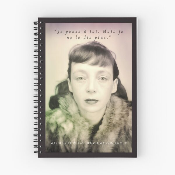Item preview, Marguerite Duras quote: Je pense à toi. Mais je ne le dis plus. designed and sold by artbleed.