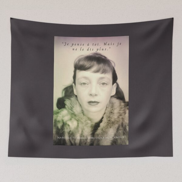 Item preview, Marguerite Duras quote: Je pense à toi. Mais je ne le dis plus. designed and sold by artbleed.