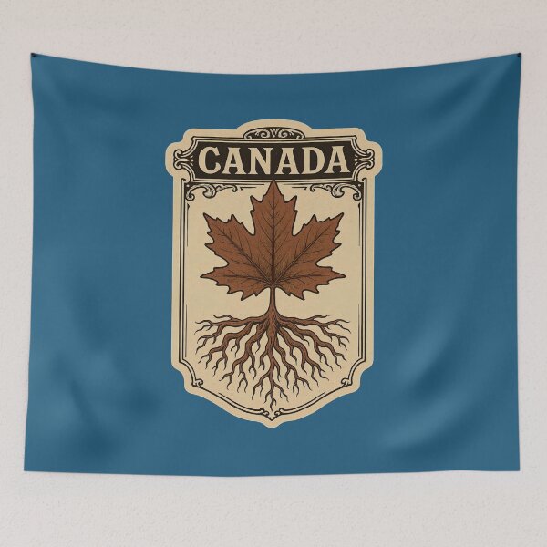 Item preview, Canada Pride: Retro Maple Leaf designed and sold by PinUpPizzazz.