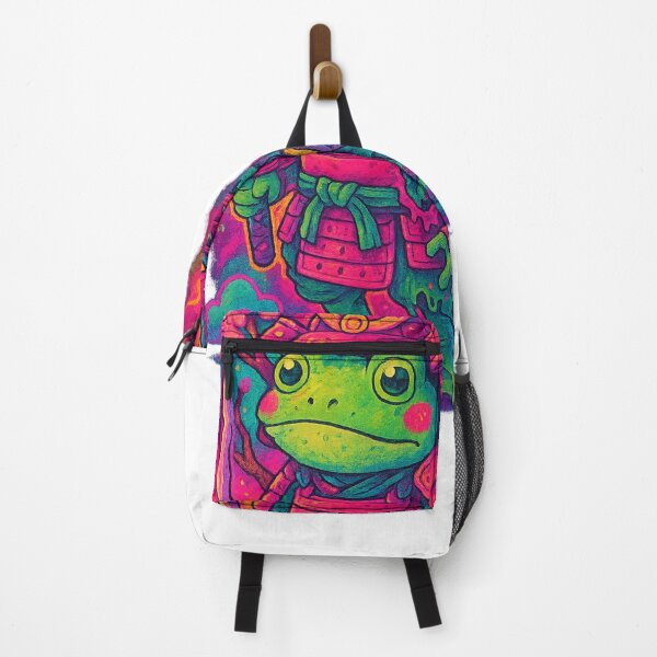 Item preview, Frog Samurai Blossom – Cute Warrior Spirit designed and sold by BeetleDots.