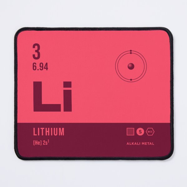 Item preview, 3 Lithium Periodic Table Element Dark designed and sold by VoodooCircus.