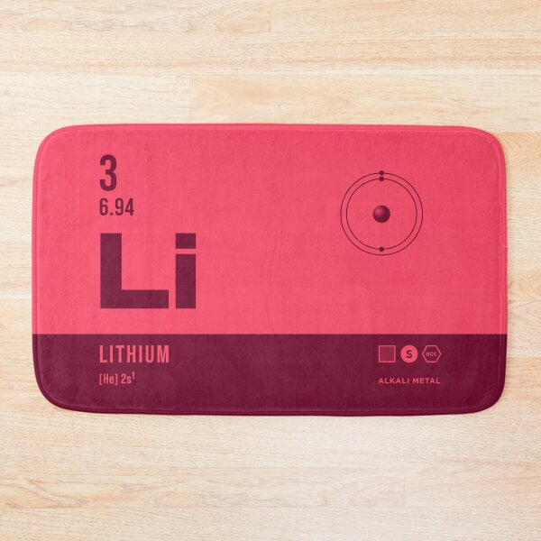 Item preview, 3 Lithium Periodic Table Element Dark designed and sold by VoodooCircus.