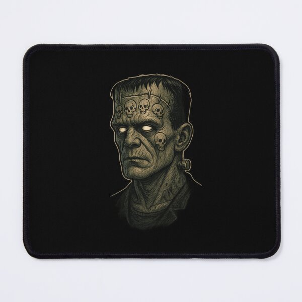 Item preview, Frankenstein's Curse – Skull Stitched Monster Portrait designed and sold by PaganPrinting.