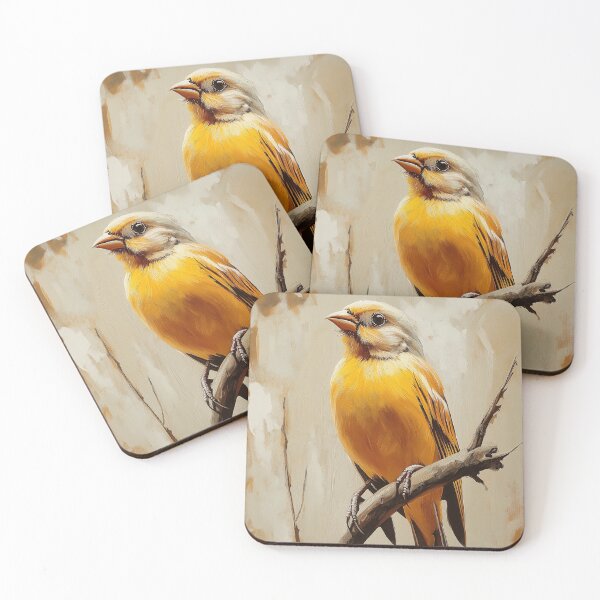 Item preview, Stunning Canary Painting for Home & Office designed and sold by LazyOwlStore.
