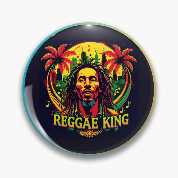 Item preview, Bob Marley – The King of Reggae Music – Iconic Jamaican Legend Art designed and sold by PING 999 STUDIO.