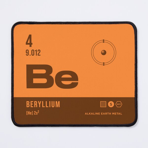 Item preview, 4 Beryllium Periodic Table Element Dark designed and sold by VoodooCircus.