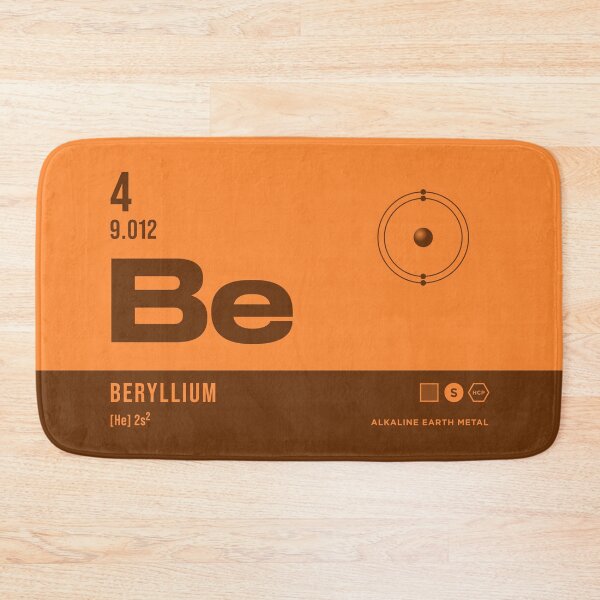 Item preview, 4 Beryllium Periodic Table Element Dark designed and sold by VoodooCircus.
