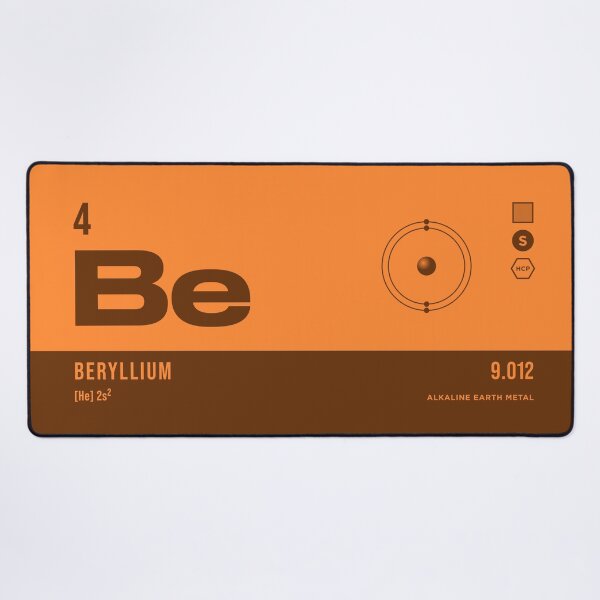 Item preview, 4 Beryllium Periodic Table Element Dark designed and sold by VoodooCircus.