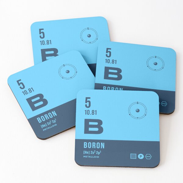 Item preview, 5 Boron Periodic Table Element Dark designed and sold by VoodooCircus.